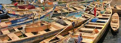 Photo of huts in Ghana